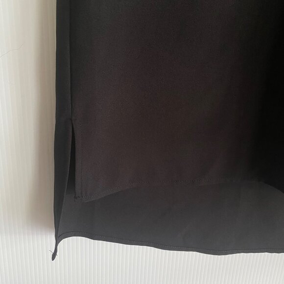 size s small NWT Alberto Makali black tank cami camisole  side split hem $60 v-n - Picture 6 of 7